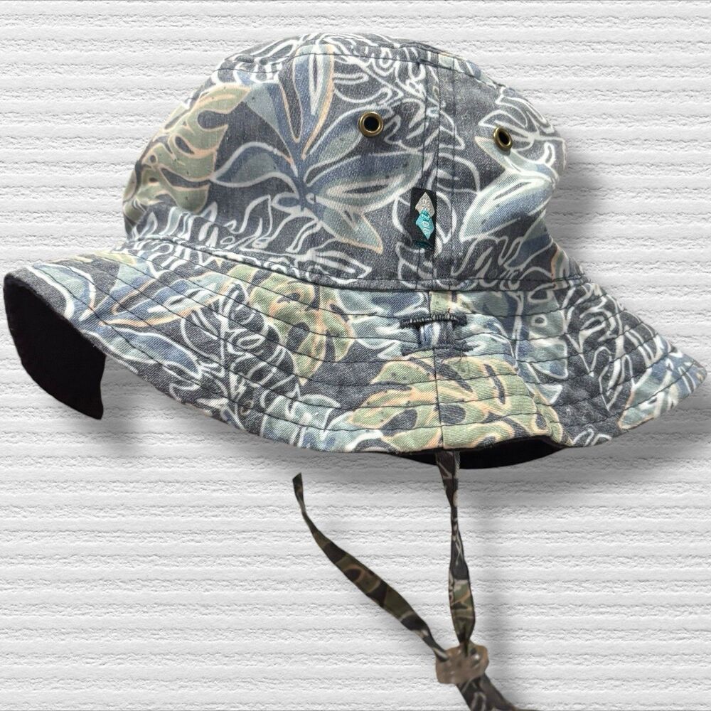 Dozer Kids Reversible Bucket Hat Tropical Print Size 51cm (2–5 Years)